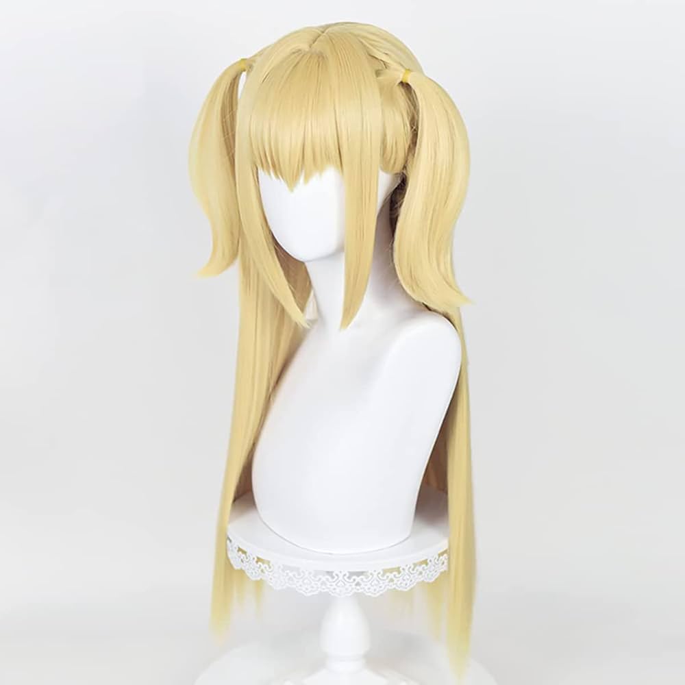 Amazon.com: PWEINCY Long Blonde Ponytails Wig, Pigtail